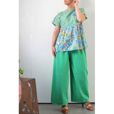 Pantaloni Palazzo • Verde...