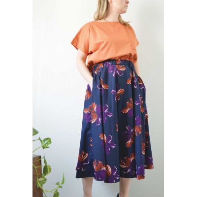 Blusa diritta • Arancio spento