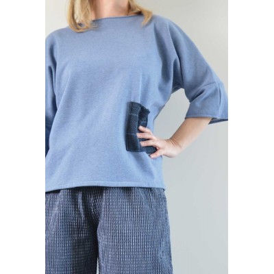 Blusa diritta over • Felpa...