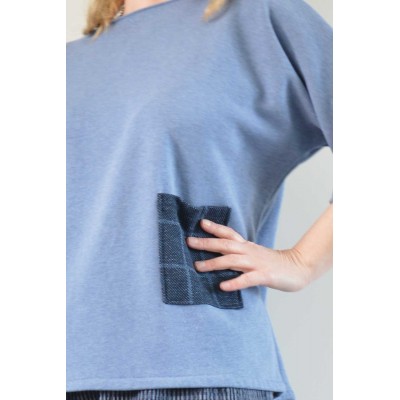 Blusa diritta over • Felpa...