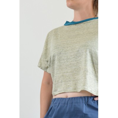 Blusa Diritta • Rigato fine...