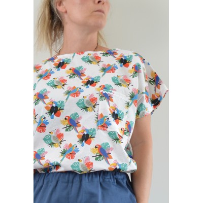 Blusa Diritta con taschino...
