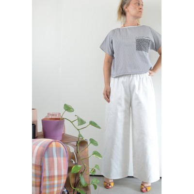 Blusa Diritta con taschino...