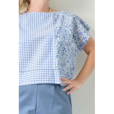 Blusa Diritta Mix • Vichy...