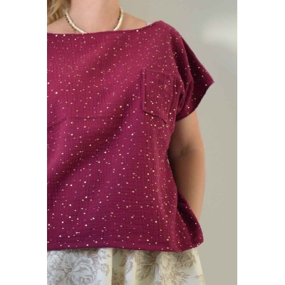 Blusa Diritta con taschino...