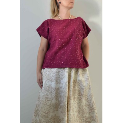 Blusa Diritta con taschino...