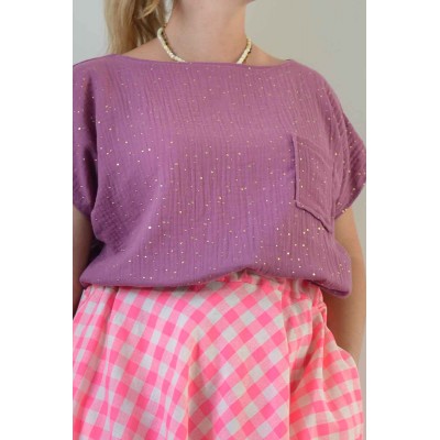 Blusa Diritta con taschino...