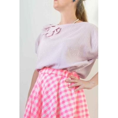 Blusa Diritta con spilla •...